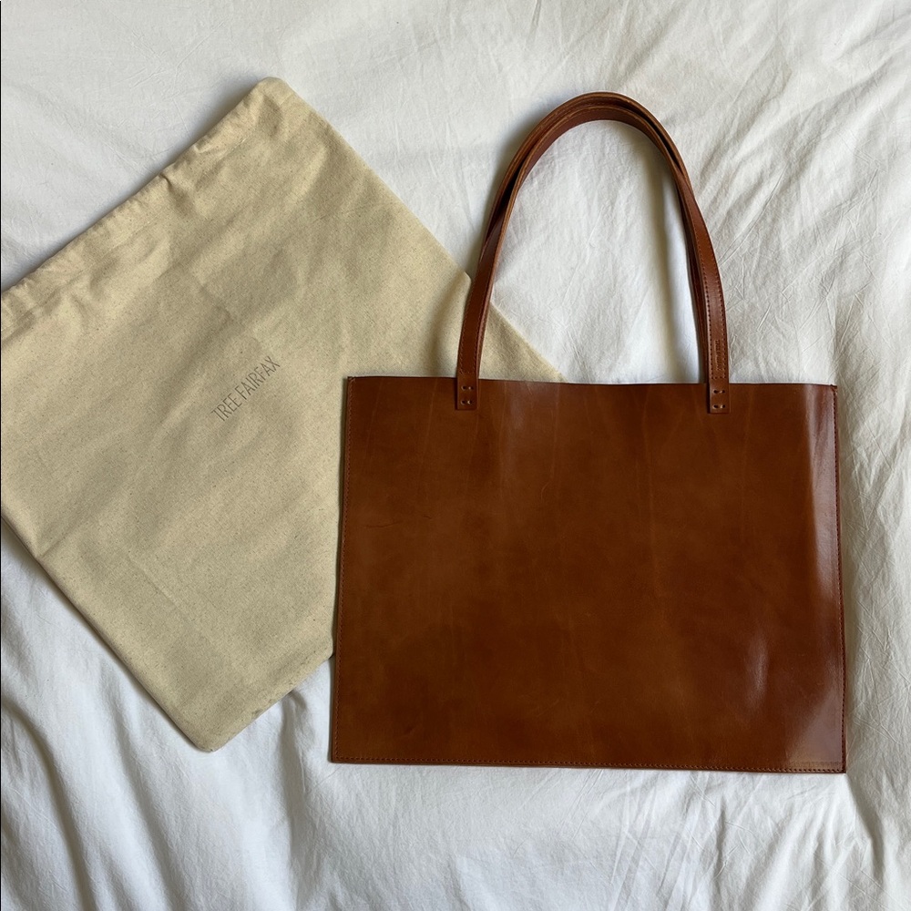 TreeFairFax The Classic Tote Bag - Leather Cognac